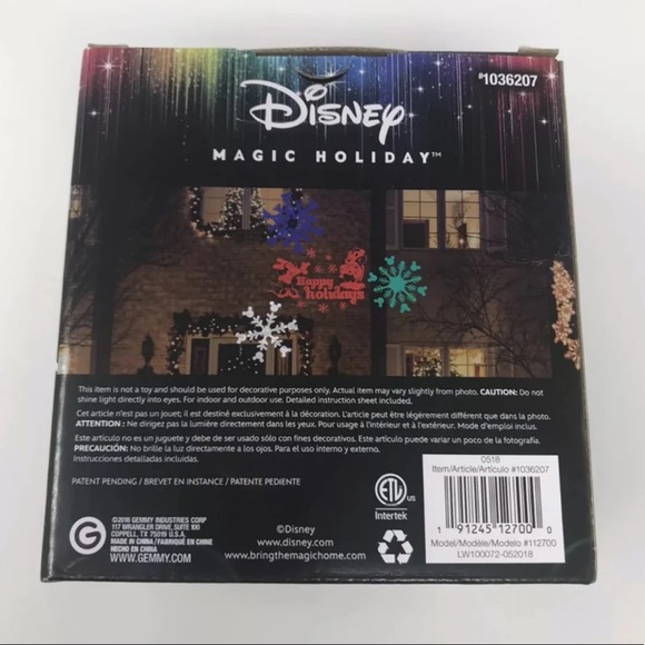 Disney Mickey & Snowflake Light Projection Display - Picture 6 of 8